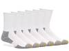 Solid Men's Crew Socks - 6 Pack White view