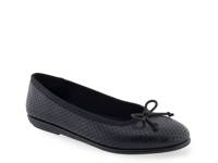 Homebet Ballet Flat Black Perforated view