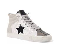 Lester Mid-Top Sneaker Beige/White/Black Camouflage view