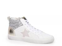 Lester Mid-Top Sneaker White/Silver view