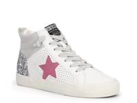 Lester Mid-Top Sneaker White/Light Pink/Silver view
