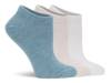 Powder Women's No Show Socks - 3 Pack Blue/Cream/Off White view