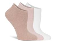 Powder Women's No Show Socks - 3 Pack Light Pink/Beige/White view