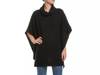 Cable Knit Poncho Black view