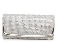 Rhinestone Clutch Silver Metallic view