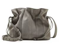 Dario Leather Crossbody Bag Grey view