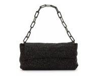 Genet Leather Clutch Black Shimmer view