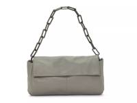 Genet Leather Clutch Grey view