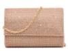 Jeweled Clutch Rose Gold Metallic view