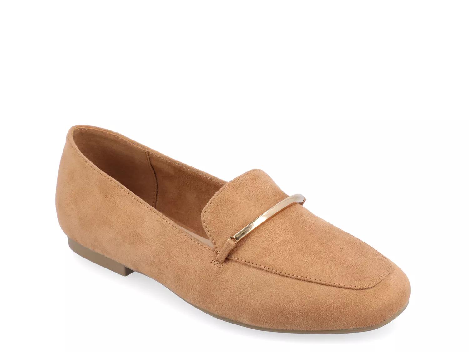 Journee Collection Wide Width Wrenn Loafer | Women's | Light Brown | Size 6 | Flats | Loafers