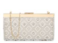 Pearl Frame Clutch Gold Metallic view