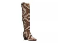 Ravyn Over-the-Knee Boot Brown/Beige Geometric view