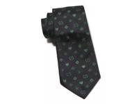 Fortune Neck Tie Navy/Green view