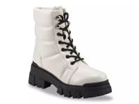 Amita 3 Combat Boot Ivory view