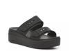 Brooklyn Low Wedge Sandal - Women's Black view
