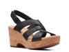 Giselle Beach Wedge Sandal Black view
