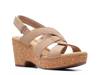 Giselle Beach Wedge Sandal Sand Suede view