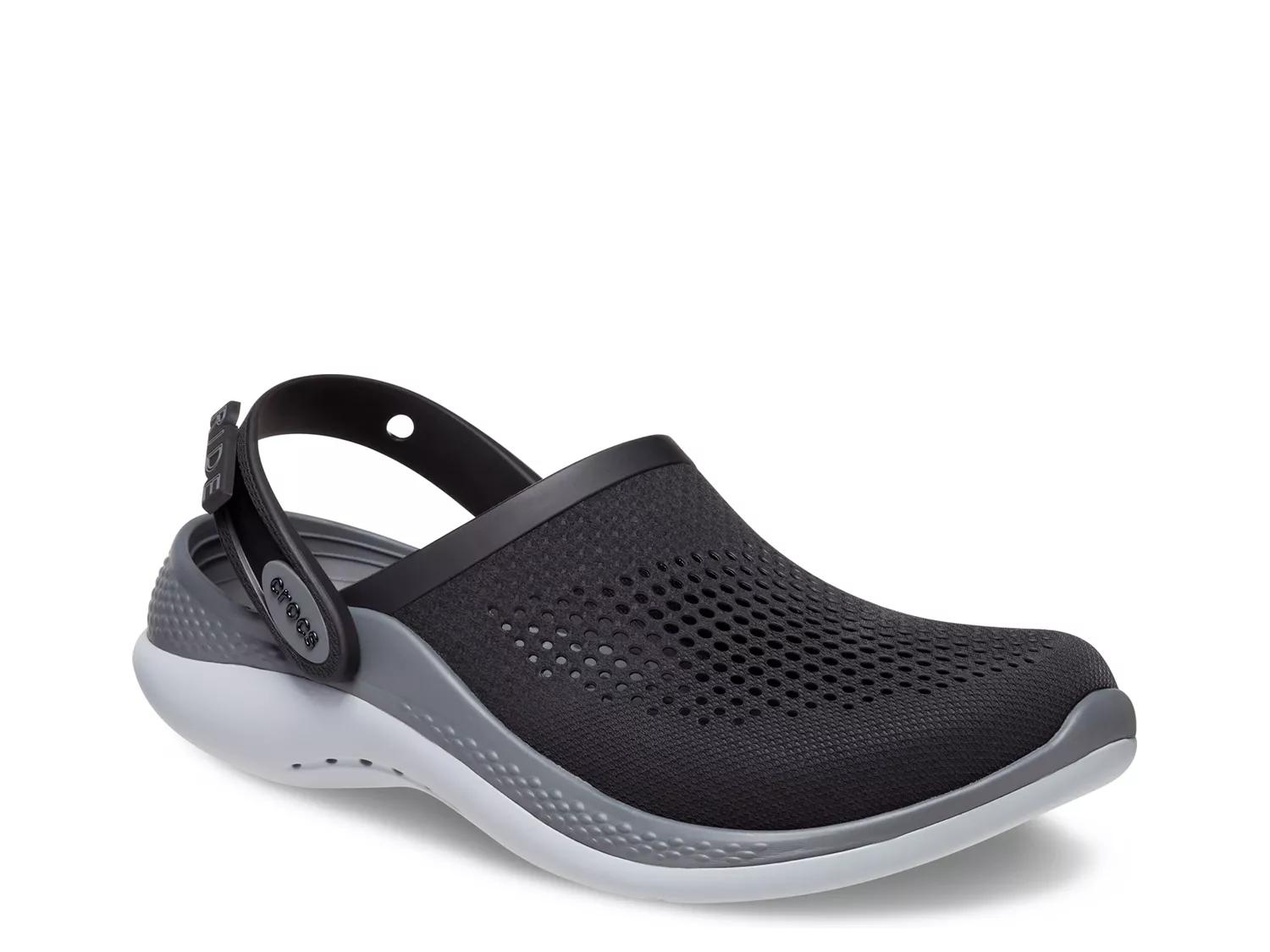 CROCS LITERIDE SLINGBACK CLOGS MULE MEN 10/WOMEN 12 BLACK MINT Amazon.com | Crocs Unisex-Adult On The Clock Clog, Slip  main image 2