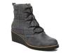 Zone Wedge Bootie Grey Plaid view