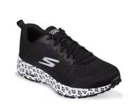 GO Run Consistent Sneaker - Women's Black/White Leopard Print view