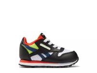 Classic Leather Slip-On Sneaker - Kids' Black/Multicolor view