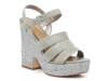 Liora Platform Sandal Grey Suede view
