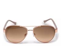 Hot Pursuit Aviator Sunglasses Rose Gold Metallic view