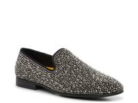 Haigan Loafer Black/Silver Rhinestones & Studs view