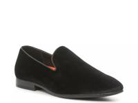 Haigen Loafer Black Velvet Fabric view