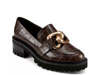 Lilia Loafer Dark Brown Croc Print view