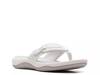 Sunmaze Shine Flip Flop White view