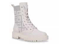 Olina Combat Boot White view