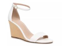 Himesta Wedge Sandal White/Raffia Heel view