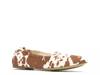 Hazel Pointe Loafer Brown/White Cow Print Calf Hair view