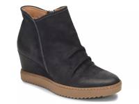 Siri Wedge Bootie Navy Suede view