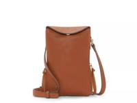 Zenon Leather Phone Crossbody Bag Cognac view