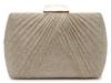 Princess Pleat Clutch Gold Metallic view