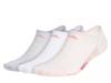 Superlite Stripe 3 Women's No Show Socks - 3 Pack Grey/White/Pink view