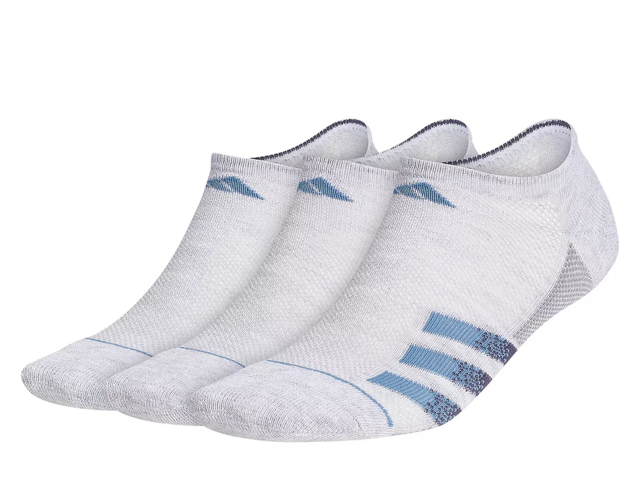 Superlite Stripe 3 Men's No Show Socks - 3 Pack