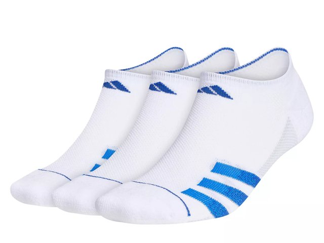 Superlite Stripe 3 Men's No Show Socks - 3 Pack