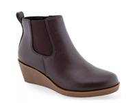 Brandi Wedge Bootie Dark Brown view