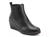 Brandi Wedge Bootie Black Synthetic view