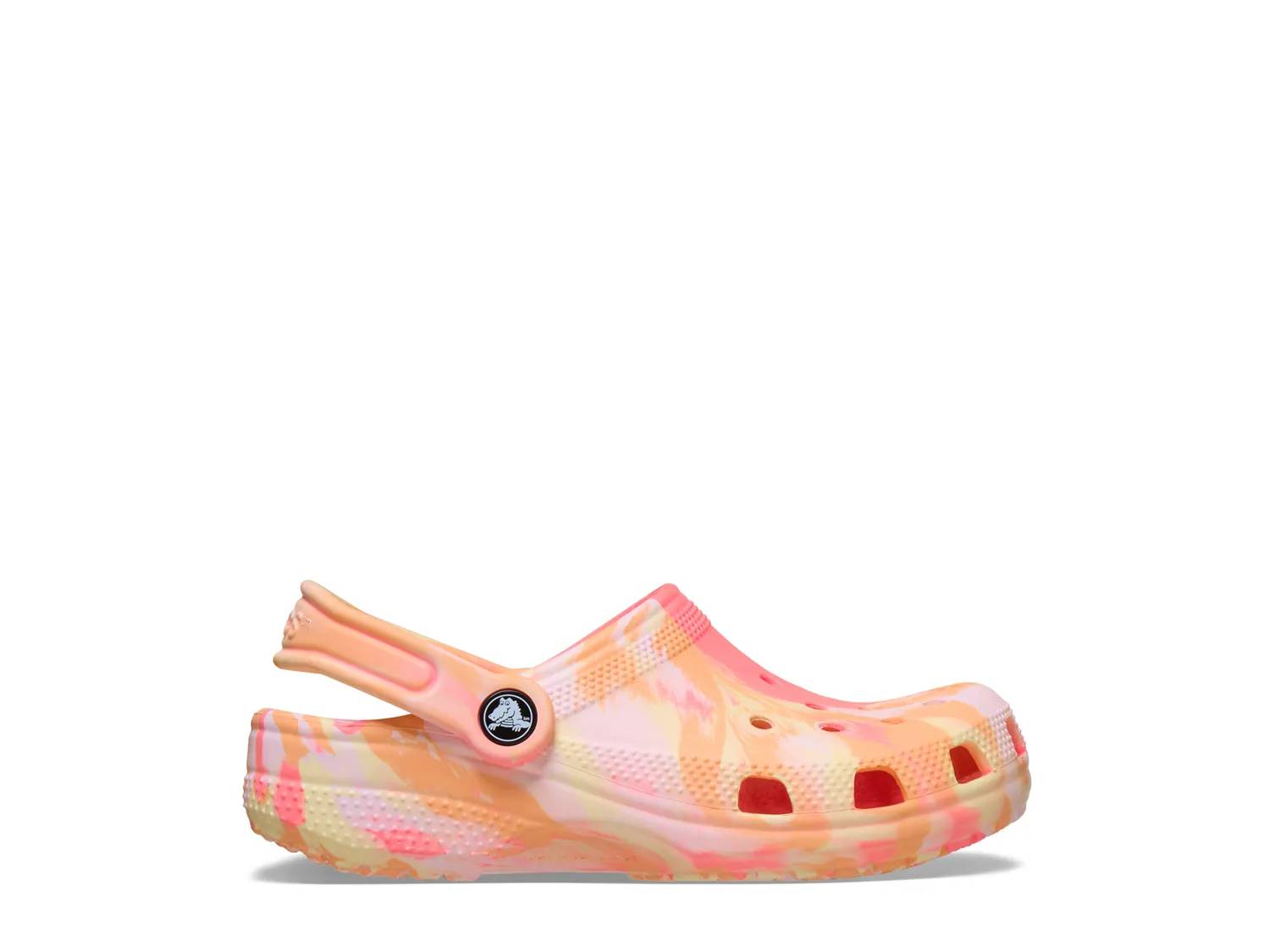 Featuring the kids' Crocs marbled clog. Click to shop this shoe.