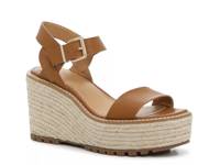 Pleanne Espadrille Wedge Sandal Cognac Leather view