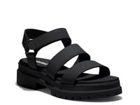 London Vibe Platform Sandal Black view