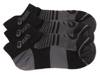 Quick Lyte Men's No Show Socks - 3 Pack Black/Grey view