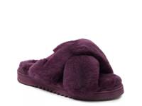New Castle Slide Slipper Dark Purple view