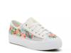 Triple Kick Rifle Paper Co. Platform Sneaker - Women's White/Multicolor Floral Print view