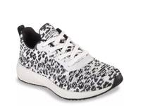BOBS Sport Squad Mighty Cat Sneaker - Women's Black/White Leopard Print view