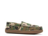 Dawson Moccasin Slipper Brown/Green Camouflage view